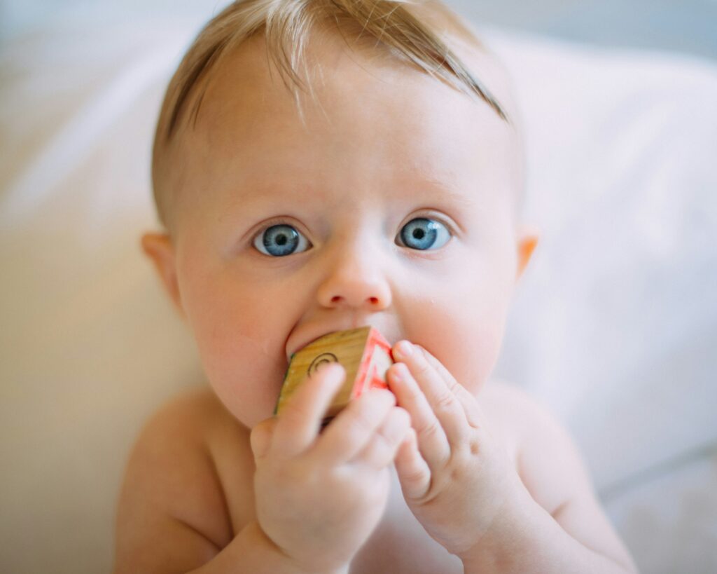 Baby kijken oog