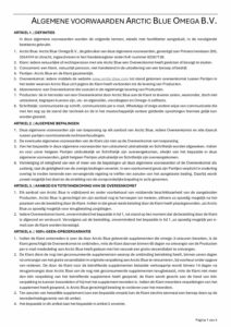 Algemene voorwaarden arctic blue omega b. V pdf