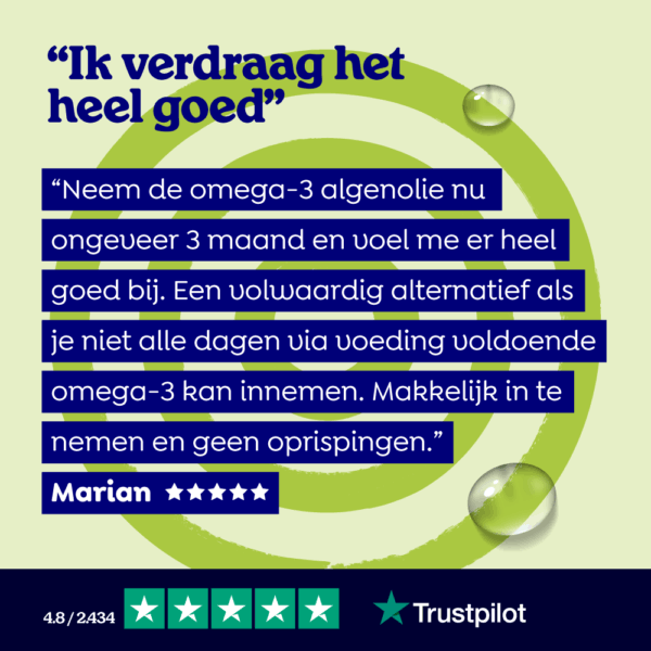 Algenolie dha en epa capsules (groot) - afbeelding 7