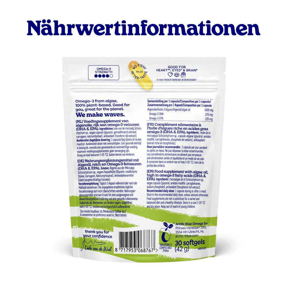 Algenöl dha und epa Kapseln (groß) - Bild 3