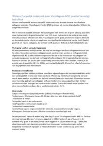 Samenvatting wetenschappelijk onderzoek met arctic blue viscollageen poeder msc pdf