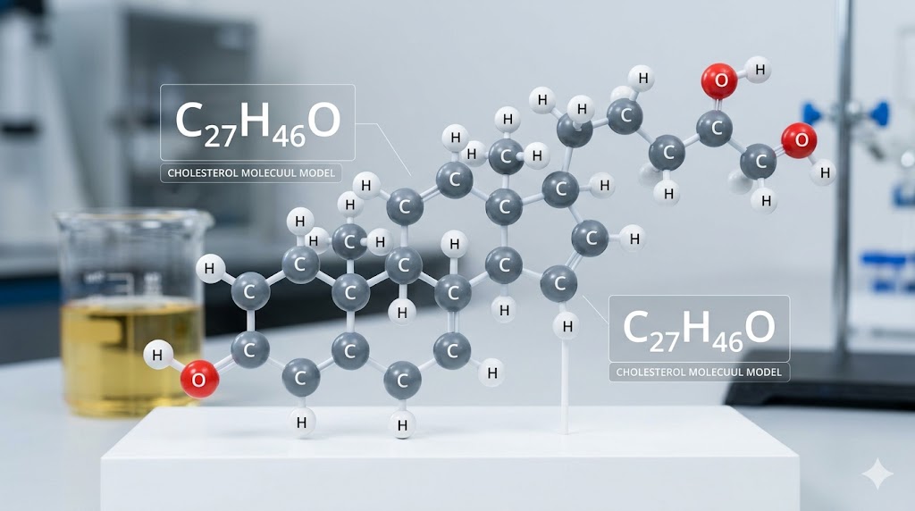 Kan omega 3 je cholesterol verlagen? De feiten op een rij 2 Cholesterol molecuul model omega 3