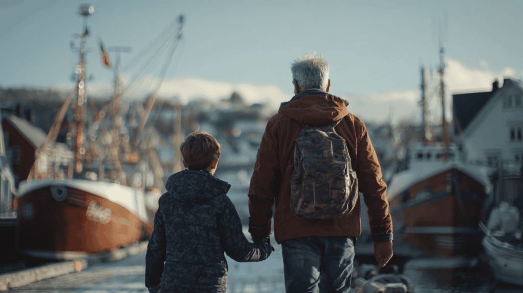 Trygliceriden blog opa loopt met kleinzoon